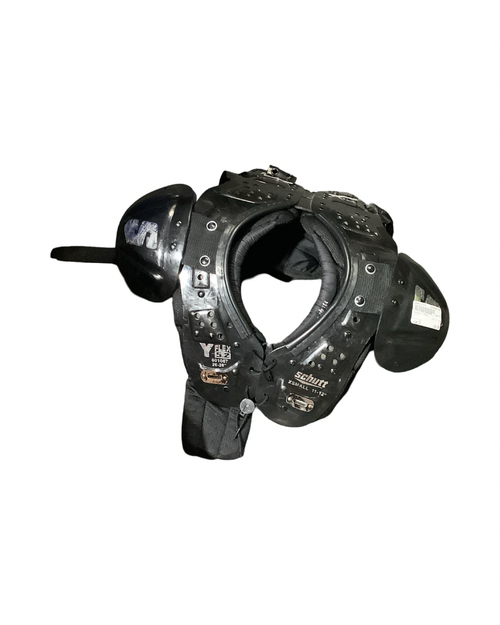Vist Large View of Product Image Which is Used Schutt Y FLEX FB Shoulder Pads Black XS