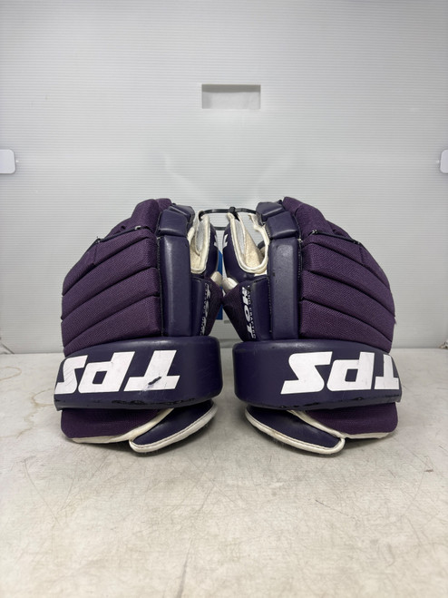 Vist Large View of Product Image Which is Used TPS Hockey TPS Senior Gloves Purple 14"
