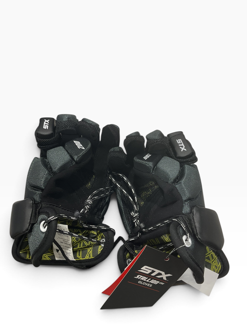 Vist Large View of Product Image Which is Used STX STALLION 200 Lacrosse Gloves Mens Black XS