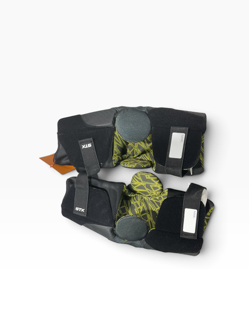 Vist Large View of Product Image Which is Used STX STALLION 200 Lacrosse Arm Pads/Guards Black XS