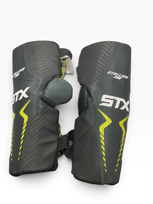 Vist Large View of Product Image Which is Used STX STALLION 200 Lacrosse Arm Pads/Guards Black MD