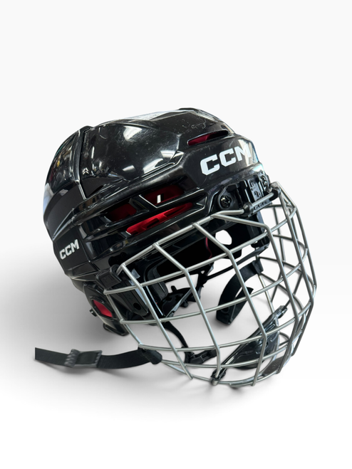Vist Large View of Product Image Which is Used CCM TACKS 70 Helmet Cage Combo Black One Size