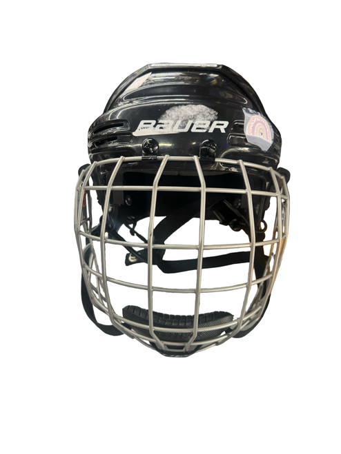 Vist Large View of Product Image Which is Used Bauer BHH2100JR Helmet Cage Combo Black SM