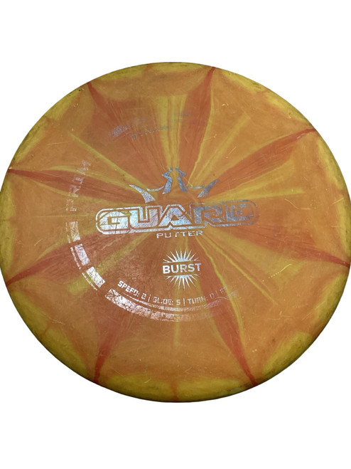 Vist Large View of Product Image Which is Used Dynamic Discs GUARD PUTTER Disc Golf Putter Orange