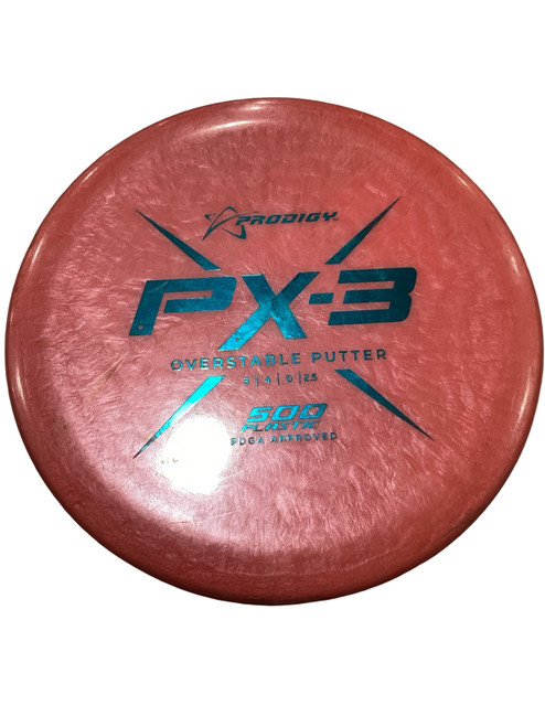 Vist Large View of Product Image Which is Used Prodigy PX-3 Disc Golf Putter Red