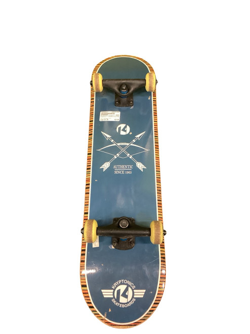 Vist Large View of Product Image Which is Used Kryptonics AUTHENTIC SINCE 1965 Complete Skateboard Gun Metal Grey 8 1/2"