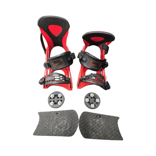 Vist Large View of Product Image Which is Used Ride SNOWBOARD BINDINGS Mens Binding Only Red LG