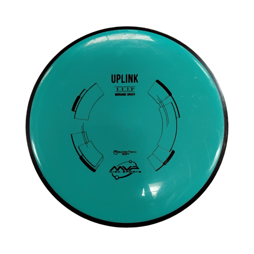 Vist Large View of Product Image Which is Used MVP NEUTRON SOFT UPLINK Disc Golf Mid Range Carolina Blue 176g
