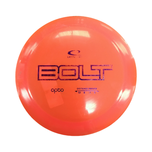 Vist Large View of Product Image Which is Used Latitude 64 BOLT OPTO Disc Golf Driver Orange 168g