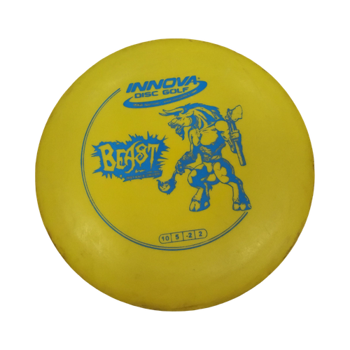Vist Large View of Product Image Which is Used Innova BEAST Disc Golf Driver Yellow 160g