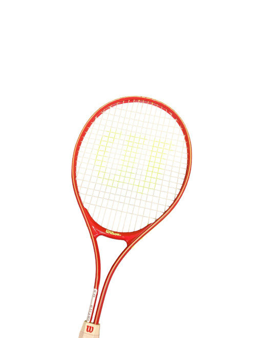 Vist Large View of Product Image Which is Used Wilson AMERICAN ACE Adult Tennis Racquet Red 4 1/2"