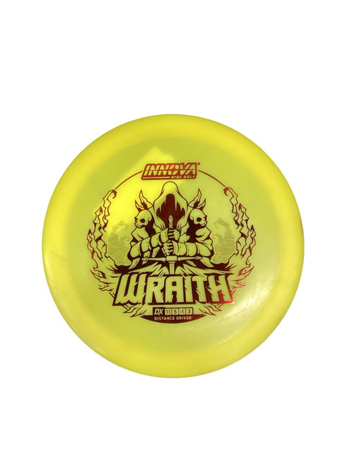 Vist Large View of Product Image Which is Used Innova DX WRAITH Disc Golf Driver Yellow