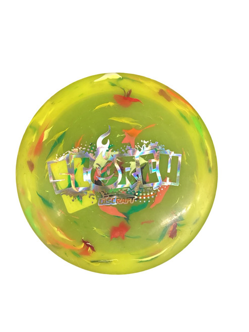 Vist Large View of Product Image Which is Used Discraft SCORCH Disc Golf Driver Yellow