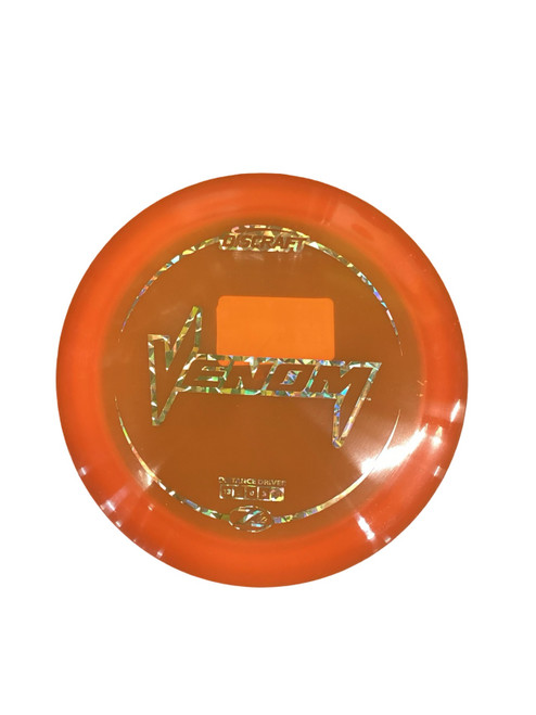 Vist Large View of Product Image Which is Used Discraft VENOM Z LITE Disc Golf Driver Orange
