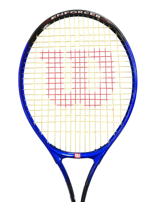 Vist Large View of Product Image Which is Used Wilson ENFORCER Adult Tennis Racquet Navy Blue Unknown