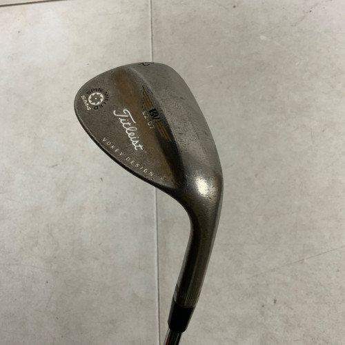 Vist Large View of Product Image Which is Used Titleist VOKEY SPIN MILLED SM4 CHROME Golf Wedge Mens RH 62 Degree