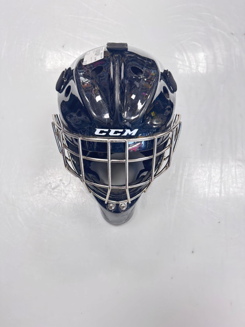 Vist Large View of Product Image Which is Used CCM GFL1.5 Youth Goalie Helmet/Mask Black SM