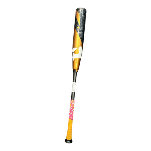 Vist Large View of Product Image Which is Used Demarini 2022 ZOA 31/26 BB/SB USSSA 2 3/4 Bat Gold 31"