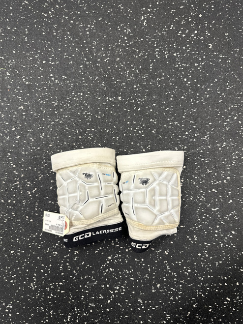 Vist Large View of Product Image Which is Used STX CELL V Lacrosse Shoulder Pads White SM