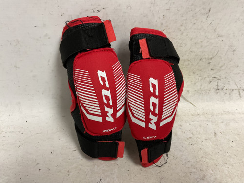 Vist Large View of Product Image Which is Used CCM JETSPEED FT350 Youth Elbow Pads Black And Red LG