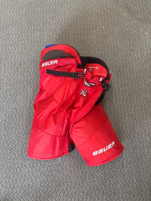 Vist Large View of Product Image Which is Used Bauer 1N Junior Pant Red XL