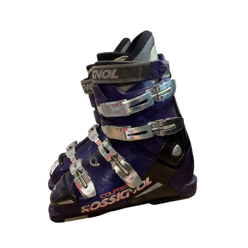 Vist Large View of Product Image Which is Used Rossignol COURSE X Boys DH Ski Boot Navy Blue 255 MP - M07.5 - W08.5