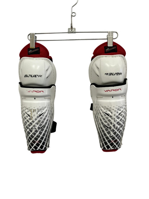 Vist Large View of Product Image Which is Used Bauer Vapor 10.5" Intermediate Hockey Shin Guards
