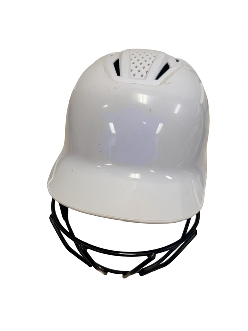Vist Large View of Product Image Which is Used Evoshield XVT 2.0 WB5725906SM Softball Batting Helmet w/Mask White SM