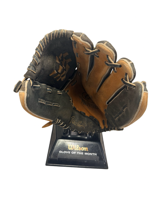 Vist Large View of Product Image Which is Used Rawlings PLAYER PREFERRED RBG10D Leather Shell Softball Glove RH Throw Black 13"