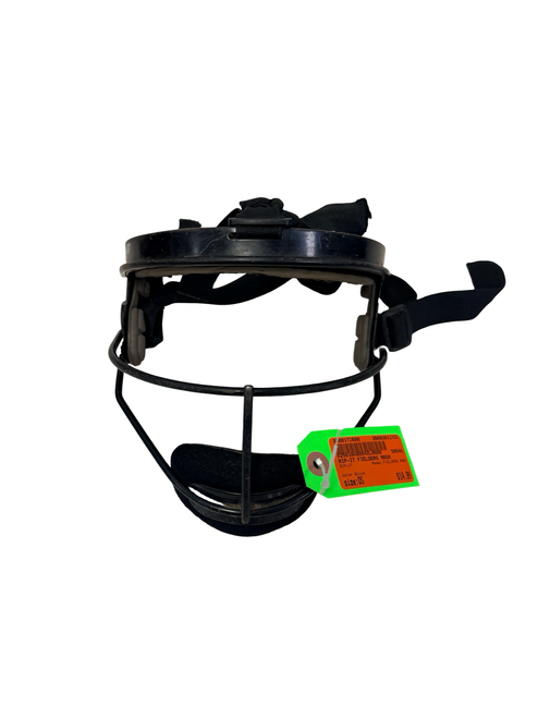 Vist Large View of Product Image Which is Used RIP-IT Youth Softball Fielders Mask Black