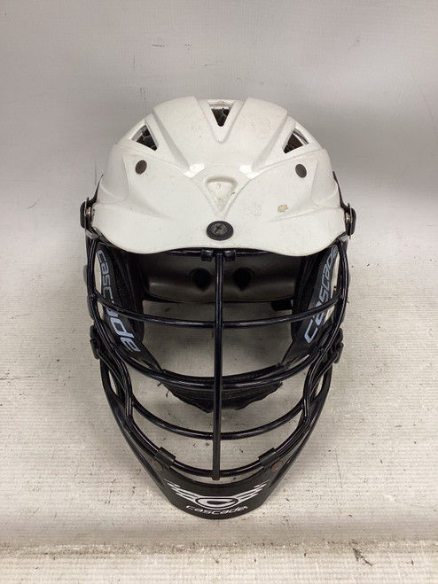 Vist Large View of Product Image Which is Used Cascade CPX-R HELMET Lacrosse Helmet White One Size