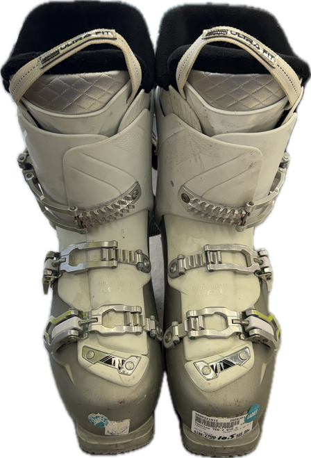 Vist Large View of Product Image Which is Used Tecnica TEN.2 SZ 9.5 Womens DH Ski Boot White 275 MP - M09.5 - W10.5