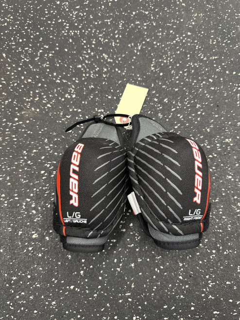 Vist Large View of Product Image Which is Used Bauer LIL SPORT Youth Elbow Pads LG