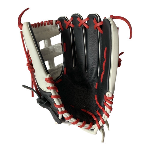 Vist Large View of Product Image Which is Used Miken PLAYER SERIES 13 BB/SB Glove RH Throw Black 13"