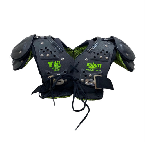 Vist Large View of Product Image Which is Used Schutt Y FLEX 4.0 13-14 FB Shoulder Pads Black MD