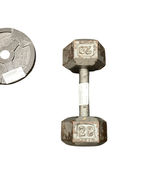 Vist Large View of Product Image Which is Used Hex Dumbbell (Each) 20 lb