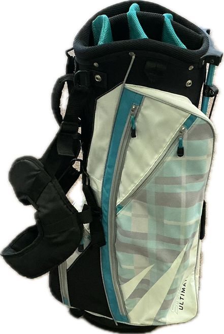 Vist Large View of Product Image Which is Used Strata STAND BAG Mens Stand Bag Turquoise And Purple