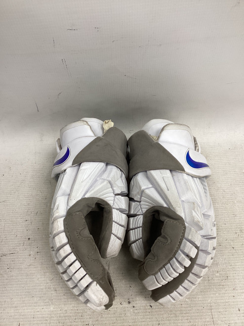Vist Large View of Product Image Which is Used Nike VAPOR Lacrosse Gloves Mens White 14"