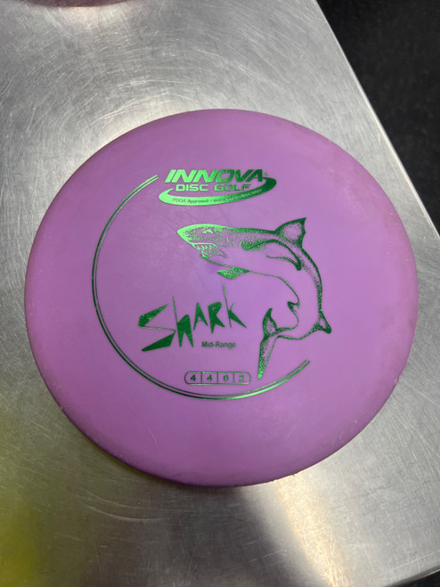 Vist Large View of Product Image Which is Used Innova SHARK Disc Golf Mid Range Purple