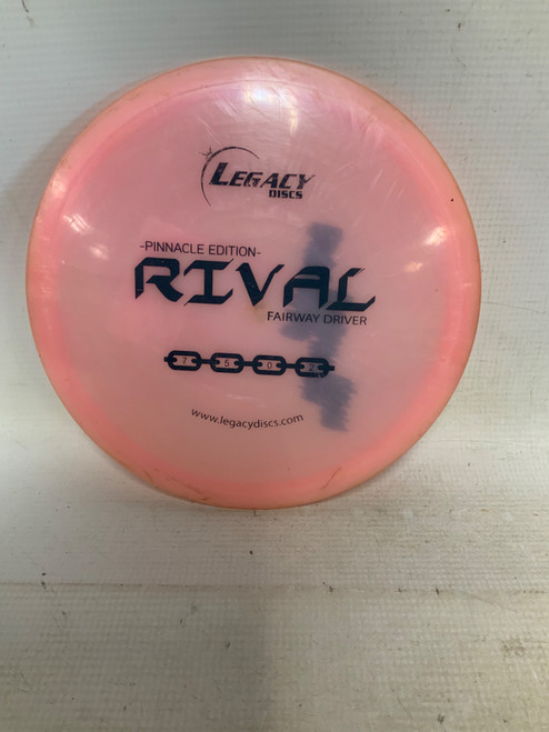 Vist Large View of Product Image Which is Used Legacy RIVAL PINNACLE EDITION Disc Golf Driver Pink 168g