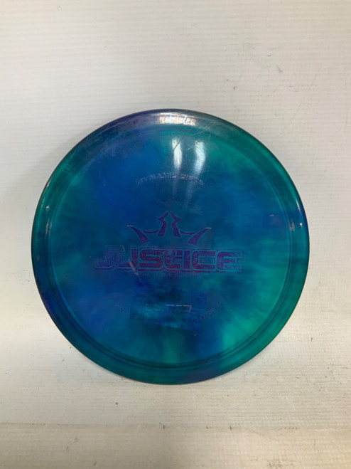 Vist Large View of Product Image Which is Used Dynamic Discs JUSTICE LUCID Disc Golf Mid Range Teal