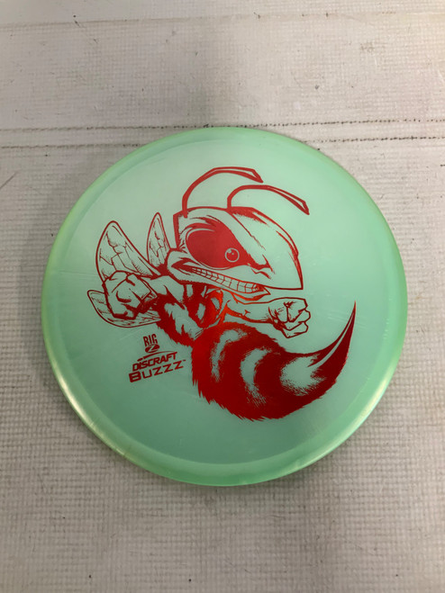 Vist Large View of Product Image Which is Used Discraft BUZZZ BIG Z Disc Golf Mid Range Green