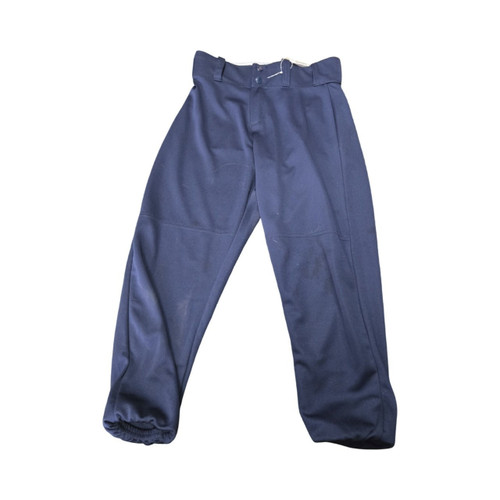 Vist Large View of Product Image Which is Used Alleson YTH LARGE BASEBALL PANTS BB/SB Pant Boys Navy Blue LG
