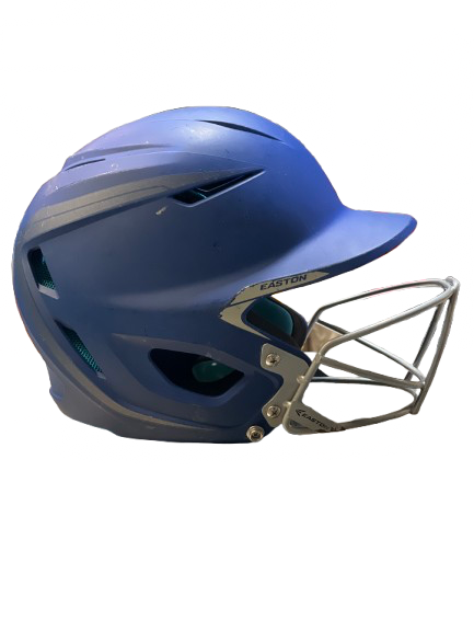 Vist Large View of Product Image Which is Used Easton EASTON PRO X Batting Helmet w/Mask Royal Blue M/L