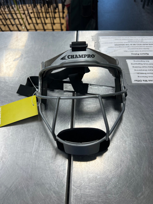 Vist Large View of Product Image Which is Used Champro DEFENSE MASK CM01 BB/SB Fielders Mask Grey LG