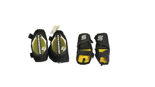 Vist Large View of Product Image Which is Used Sher-wood R Youth Elbow Pads SM