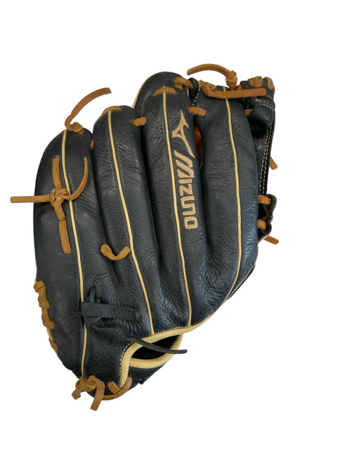 Vist Large View of Product Image Which is Used Mizuno GPSL 1151 BB/SB Glove RH Throw Black 11 1/2"
