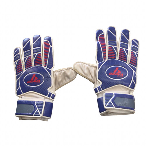Vist Large View of Product Image Which is Used Brava GOALIE GLOVES Soccer Goalie Gloves Royal Blue 9