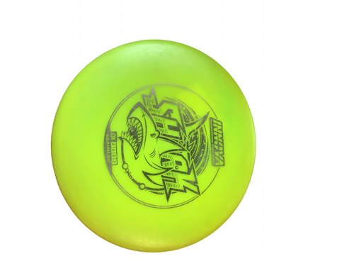 Vist Large View of Product Image Which is Used Innova DX SHARK Disc Golf Mid Range Yellow