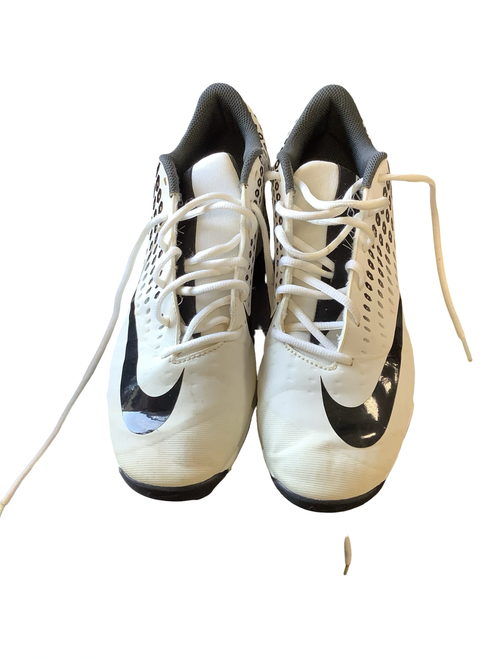 Vist Large View of Product Image Which is Used Nike VAPOR BB/SB Cleats White Senior 11